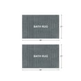 thumbnail image 6 of Mainstays Tufted Stripe 2 Piece Bath Rug Bundle, Soothing Gray, 17" x 24", 6 of 10
