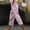 *Hot Pink, variant on Womens Drawstring Pocket Harem Pants ,Casual Cropped Wide Leg Trousers Red,Womens Plus M