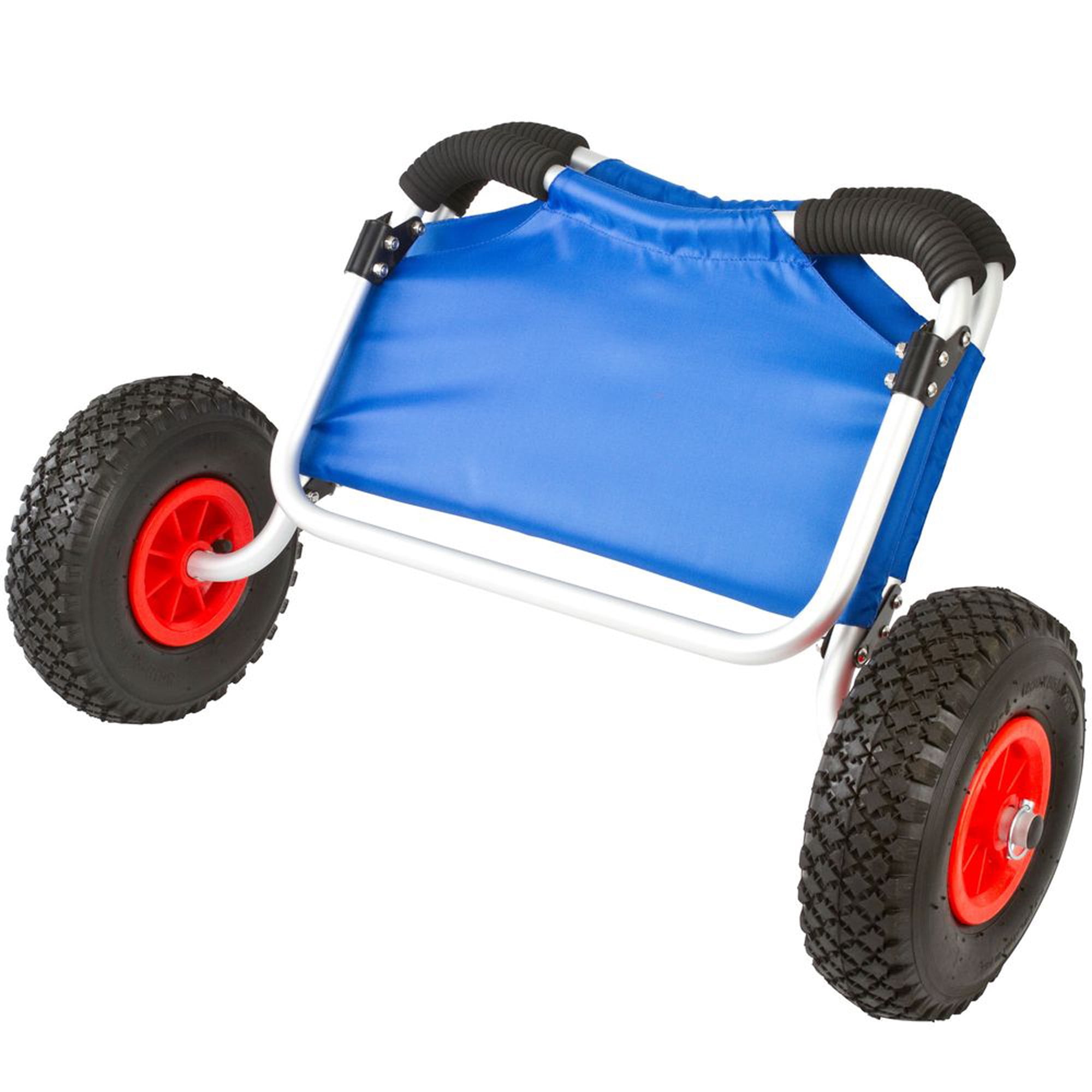 Elevate Outdoors Kayak & Canoe Dolly Cart with Seat, Portable Chair, 220 lb Capacity, Blue