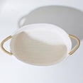 thumbnail image 6 of BQBQERT Soft Cotton Rope Basket for Toy Clothes Baby Room Organiser Desktop Sundries Storage Solution with Portable Handle, 6 of 13