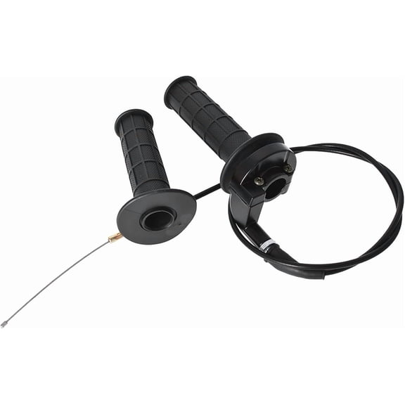 EPOTOOR Throttle Hand Grips Cable Clamp Handle Bar Kit Replacement for Coleman CT200U Trail 200 Mini 196cc Bike