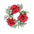 thumbnail image 3 of Baoblaze Candle Artificial Wreath Boho Wreath Decor Greenery Wreath Pillar Candleholder for Tabletop Door Dinner Red, 3 of 8
