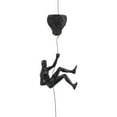 thumbnail image 1 of Creative Climbing Man Resin Iron Wire Wall Hanging Figures Sculpture, 1 of 8