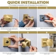 thumbnail image 3 of Mega Handles | Suana Dummy Door Knob | Pack of 2| Satin Brass, 3 of 4