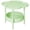Green, variant on Modern 2 Tier Round Side Table End Table with Removable Tray Plastic Nightstand Outdoor Patio Table Bedside Storage Stand for Living Room Bedroom Balcony by WUYVCG