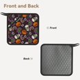 thumbnail image 2 of Sikiie Halloween With Skull Pot Holders Kitchen Insulation Mats Heat Resistant Pot-Holder Oven Anti-Scald Pads for Cooking Baking, 7.1*7.1inch, 2 of 8