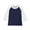 Navy, variant on Kids 3/4 Length Sleeve Shirts Color Block Casual T-Shirts Boys Girls Crewneck Tees 3-14 Years