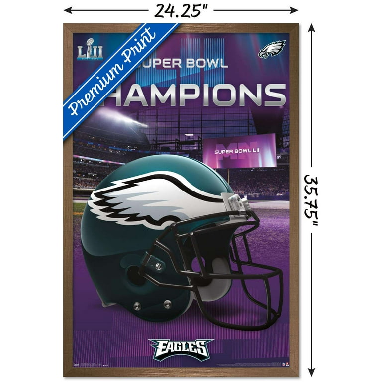 Philadelphia Eagles: Super Bowl 52 Moments Mural - NFL Removable Wall Adhesive Wall Decal Giant 48W x 36H