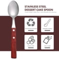 thumbnail image 4 of Miangastore Metal Tasting Spoons Red Stainless Steel 6Pcs 7.9In For Dessert Eating, 4 of 8