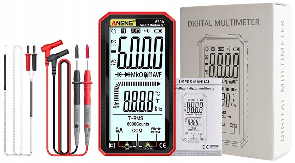 Full screen high-precision multifunctional intelligent digital multimeter