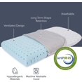 thumbnail image 2 of Almohada pequeña de espuma viscoelástica Vaverto para acampar, compresible, de firmeza media, funda transpirable, lavable a máquina, ideal para mochileros, 2 of 6