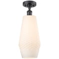 thumbnail image 5 of Innovations Lighting  Windham - 1 Light 7" Semi-Flush Mount Black Antique Brass/White, 5 of 5