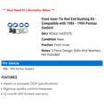 thumbnail image 2 of Front Inner Tie Rod End Bushing Kit - Compatible with 1986 - 1994 Pontiac Sunbird 1987 1988 1989 1990 1991 1992 1993, 2 of 2