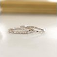 thumbnail image 4 of Jewelerix Dainty Moissanite Rings for Women, 2-Piece Engagement Band Set, Full Eternity Pave Ring & Bezel Set Band, 14K Yellow Gold Vermeil, Anniversary Promise Rings, 4 of 9
