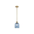 thumbnail image 4 of 516-1S-PN-G558-6CL Innovations Lighting Bella - 1 Light Stem Hung Mini Pendant In Industrial Style-9.5 Inches Tall and 5.5 Inches Wide-Polished Nickel, 4 of 7