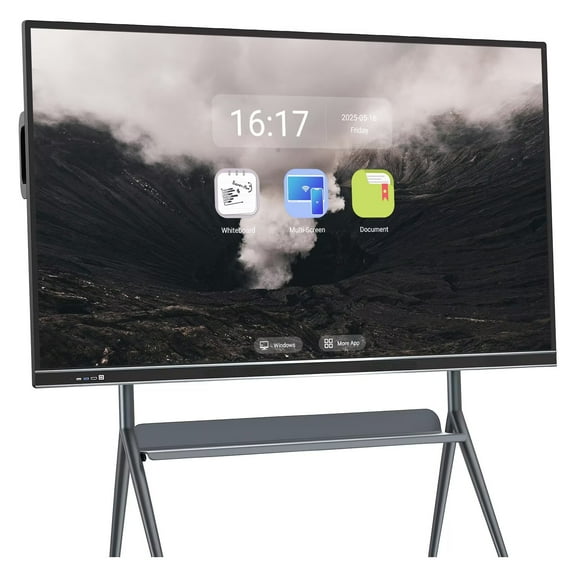 JYXOIHUB Smart TVs, 75'' 4K UHD Interactive Whiteboard, All in One Smartboard for Office, Digital Smart Whiteboard Built in Dual System for Classroom