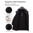 thumbnail image 6 of Wantdo Women's Winter Coat Waterproof Winter Jacket Waterproof Jacket Quilted Parka Jacket Black L, 6 of 10