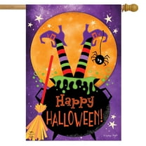 Witch Feet Halloween House Flag