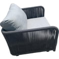 thumbnail image 4 of Pemberly Row Aluminum Club Chair with Dark Gray Rope in Silver Cushion, 4 of 4