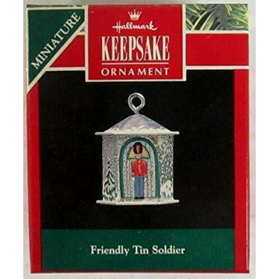 Hallmark Friendly Tin Soldier 1992 Miniature Ornament