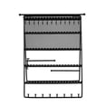 thumbnail image 4 of New Black Vertical Folding Jewelry Display Stand Foldable Earrings Necklaces Rings Jewelry Stand, 4 of 5