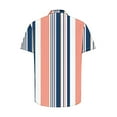 thumbnail image 5 of 5Xlt Mens Shirts Big and Tall S-5X Plus Size Short Sleeve Button-Down Tshirts Shirt Stripe Printed Collared Hawaiian Beach Tees Tops, 5 of 5