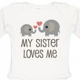 thumbnail image 4 of Inktastic My Sister Loves Me Boys or Girls Long Sleeve Baby Bodysuit, 4 of 5