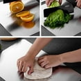 thumbnail image 5 of Titanium Cutting Board Double-Sided Food Grade 304 Stainless Steel Cutting Board Easy To Clean & Non Stick Chopping Cutting Mats for Vegetable, Fruit, Bread, Meat,A, 5 of 9