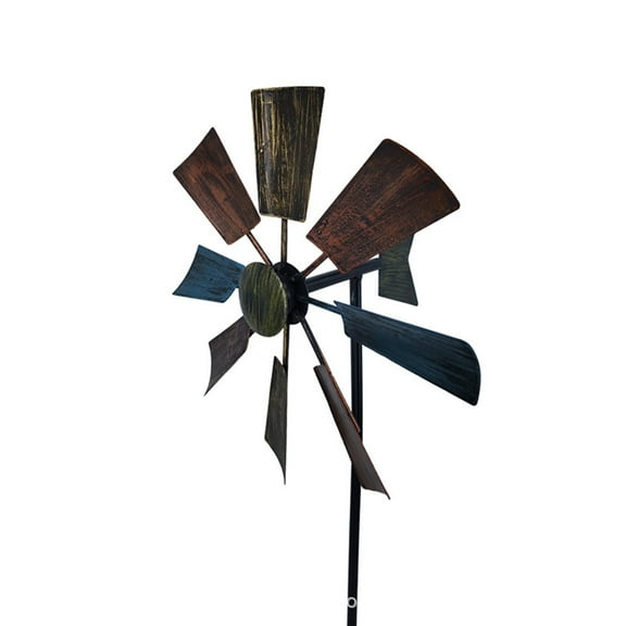 Moocorvic Wind Spinners With Stake Windmill Metal Garden Spinners Wind Mill For Outdoor Yard Lawns Garden Decorations
