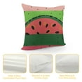 thumbnail image 4 of ONETECH Watermelons Throw Pillow Cover Summer Fruit Watermelon Slice with Black Seeds Red Green Stripes Fabric for Couch Bed Sofa Car Waist Cushion Cover  Pillow Case, 4 of 5
