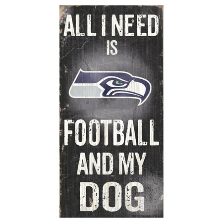 Nfl Pub Sign - Fan Creations NFL All I Need Is Football And My Dog Sign