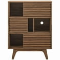 thumbnail image 4 of Modway Render 3-Tier Wood Storage Cabinet Stand in Walnut Finish, 4 of 7