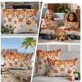 thumbnail image 5 of Orange Pumpkins Fall Outdoor Waterproof Pillow Covers, Rustic Thanksgiving Maple Leaf Decorative Square Throw Pillowcase Sofa Cushion Sham for Patio/Couch/Chair, 26"x26" 2 Pack, 5 of 8