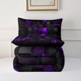 thumbnail image 6 of Geometric Comforter Set Queen Size Bedding Set, 3PCS Geometry Bed Set Modern Quilt Set 1 Comforter 2 Pillowcases for Room Decor All Season, 6 of 10
