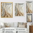thumbnail image 4 of Designart "Champagne Flow in White and Gold III" Food & Beverage Canvas Wall Art - Traditional Beige Champagne Hallway Wall Art Decor, 4 of 6