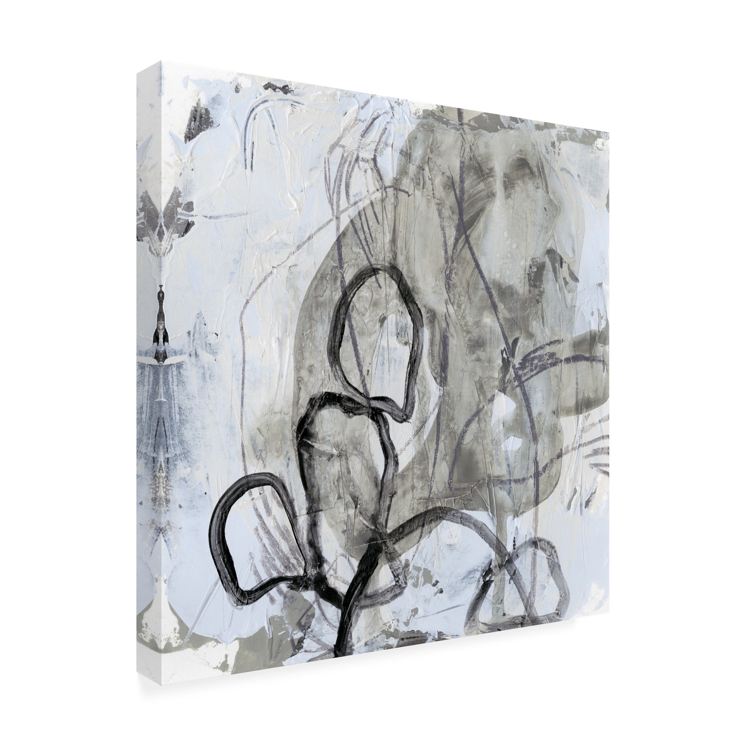 June Erica Vess 'Neutral Swipe IV' Canvas Art