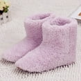 thumbnail image 6 of Yucurem USB Electric Heated Shoes Non-slip Plush Foot Warmer for Home Office (Pink), 6 of 8