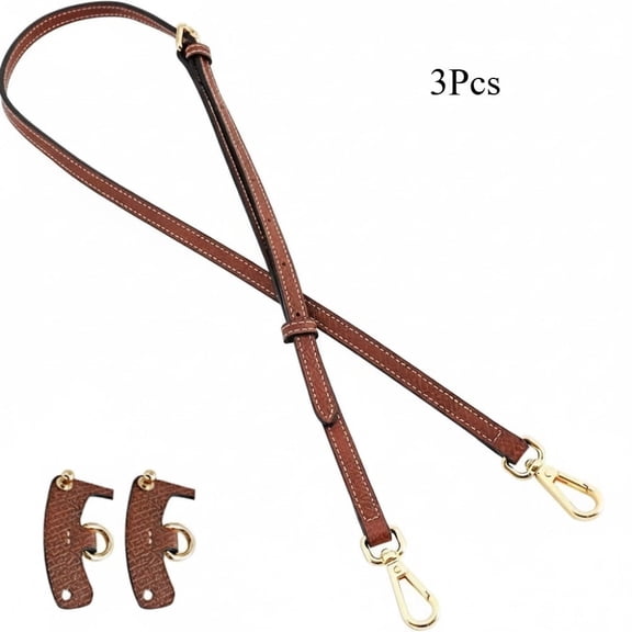 Universal Leather Bag Shoulder Strap Replacement, Adjustable Crossbody Conversion Kit for Most Small Pouches