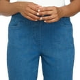 thumbnail image 4 of Alfred Dunner Womens Petite  Super Stretch Mid- Rise Short Length Pant, 4 of 4
