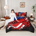 thumbnail image 4 of Castle Fairy Dirt Bike Queen Comforter Set,Vintage USA Flag Bedding Comforter Set, 4 of 8