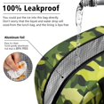 thumbnail image 5 of Insulated Lunch Bag for Women, Floral Print Oxford Fabric Lunch Box, Leakproof Thermal Cooler Tote for Work, School & Picnic, Camo, Camouflage Print, 5 of 5
