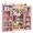 Pink, variant on VortinT Kids Bookshelf with 233L Stuffed Animal Zoo, 6-Tier Toy Storage Organizer, 10 Cubby Bookcase for Kids Room, Nursery, Playroom, White