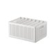 thumbnail image 2 of Armario Caja De Almacenamiento De Pantalones Plegable Divisores Ajustables Blanco Puro Cajas De Almacenamiento De Ropa Divididas Resistentes para Armario De Dormitorio Grande 7 Rejillas: 6 Deflectores, 2 of 8