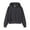 381Dark Gray76, variant on Women Crop Sweatshirt Hooded Zipper Cardigan Jacket Casual Casual Hooded Long Sleeve Solid Color Coats Trendy Dailywear