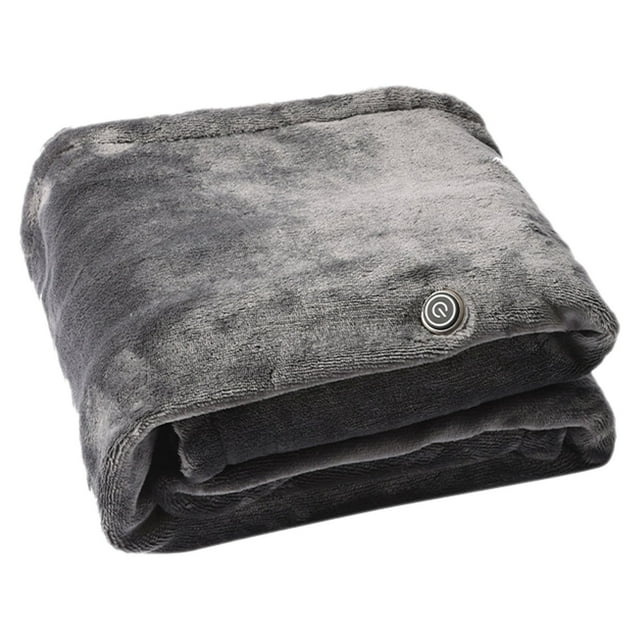 Cxui Heated Blanket Shawl, Wearable Electric Throw with 3 Temperature Settings, Machine Washable for Home, Office, Travel (1Pcs) Dark Gray