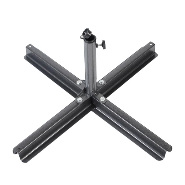 S SERENABLE Base de Parasol Croisée Pliable pour Extérieur Jardin Plage