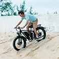 thumbnail image 6 of FENGQS 6000W Electric Bike for Adults,100 Mile Long Range 50mph Electric Bicycle, 60V 1200WH Removable Battery, 7 Speed with Full Suspension, Dual Hydraulic Disc Brake Ebike (White), 6 of 9