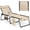Sand, variant on HOWEN Lounge Chair for Outside, 440lbs 27” Oversize Folding Beach Tanning Sunbath Chair with Adjustable Backrest & Removable Pillow, Lightweight Portable Patio Lounger for Lawn Poolside (Sand,1)
