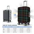 thumbnail image 5 of Goofa Buffalo Plaid Dark Green Pattern Luggage Covers For Suitcase,Suitcase Cover Protector Fit 18-32 Inch Luggage-X-Large, 5 of 9