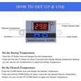 thumbnail image 4 of Módulo controlador de temperatura Led Digital de 220V, interruptor de termostato XH-W3001 con sonda impermeable, termostato de calefacción programable, 4 of 5